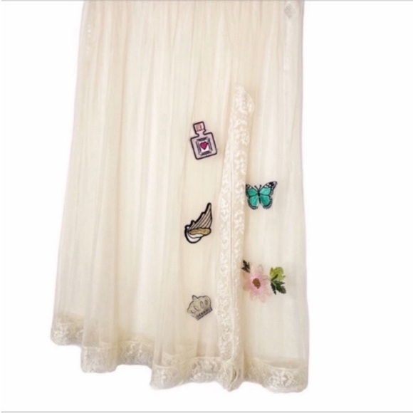 EASEL ballet-inspired patches sheer skirt S - Picture 5 of 8